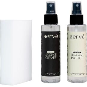 Aerve Jet Set Pack - Luggage Cleaner and Protectant with Sponge - Hard and Soft Shell Luggage Care - Eco-Preferred Formula in Saudi Arabia