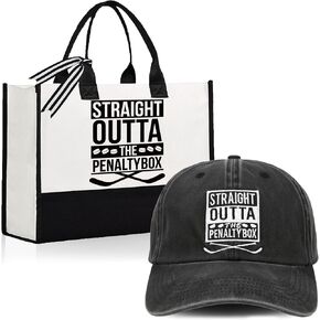 TheClover Penalty Box Hockey Fan Set – Canvas Tote Bag & Washed Cotton Cap in Saudi Arabia