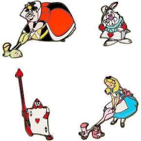 مجموعة دبابيس Loungefly Alice in Wonderland Croquet المكونة من 4 قطع in Kuwait