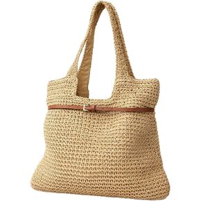 YXILEE Straw Bags For Women Large Travel Straw Totes Bag Woven Summer Handmade Shoulder Bag Handbag in Saudi Arabia