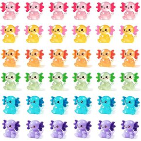 36PCS Mini Resin Axolotl Figurines to Hide Cute Tiny Axolotl Statue Charms Small Ornament Figurine Axolotl Decoration for Home Garden Landscape DIY Aquarium Dollhouse Ornament in Saudi Arabia