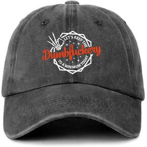 Funny Skeleton Finger Distressed Washed Black Baseball Caps Let's Keep The Dumbfuckery to A Minimum Today Printed Cotton Adjustable Hats Funny Trucker Hat Gifts for Women Men Friend Mom Dad in Saudi Arabia