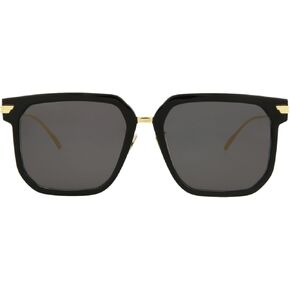 Bottega Veneta Square/Rectangle Sunglasses Black Gold Grey Luxury Eyewear Made In Italy Acetate Frame Designer Fashion for Everyday Luxury in Saudi Arabia