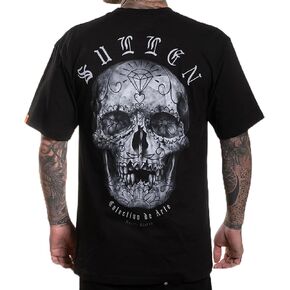 Sullen Men's Muerte Eterna Sulleween 25 Tattoo Lifestyle Graphic Standard Short Sleeve Tee Black in Saudi Arabia