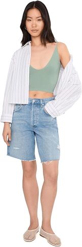 Free People Women's Round Two Skinny Strap Forest Run Medium Large in Kuwait