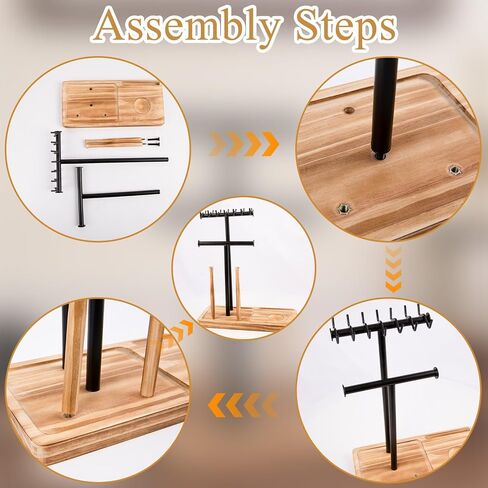 Baseball Drip Necklace holder, Wooden softball ring holder display All-in-One Baseball Jewelry Organizer, Baseball Display Gift for Boys, Men in Saudi Arabia