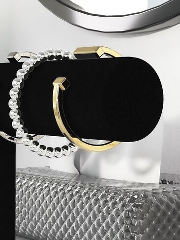 Bracelet Holder Stand,Bracelet Organizer Display for Selling,Bangle Organizer for Women,Watch Storage Holder for Men,Jewelry Business Supplies (Black, 1 Tier) in Saudi Arabia