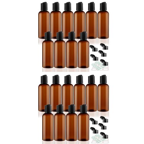 10 Pack 3.4 oz Travel Bottles for Toiletries TSA Approved Leak Proof Travel Size Containers Plastic Empty Shampoo Bottles with Labels Squeeze Bottle Toiletry Essentials Accessories(Clear) in Saudi Arabia