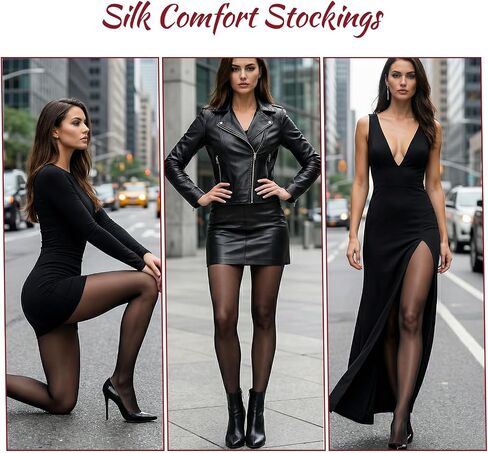 Shiny Pantyhose for Women, Ultra Oil Shimmer Tights High Waist Glossy Stockings with Tummy Control - Non-See-Through Wet Look Nylons for Jazz Dance, Ballet, Stage Performance & Party (Black, L - XL) in Saudi Arabia