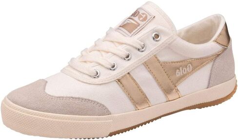 Gola Women's Badminton Sneaker, Off-White/Baltic/Gum, 9.5 in Kuwait