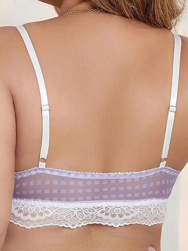 حمالات صدر للنساء حجم كبير إغلاق أمامي ناعم تغطية كاملة حمالة صدر طويلة قابلة للتعديل بأشرطة سباغيتي in Kuwait