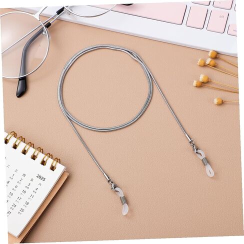 LIFKOME 70cm Stainless Steel Snake Chain Eyeglass Chain for Sunglasses Non-slip Sunglass Strap in Kuwait