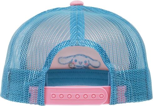 Cinnamoroll Trucker Hat, Puff Print Adult Baseball Cap with Curved Brim, Pink, One Size in Kuwait