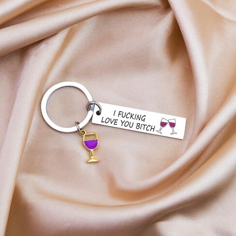 Ikacvb Galentines Day Gifts For Her Funny Best Friend Keychain For Women Small Birthday Friendship Gifts For Friends Bestie Unique Christmas Gift Ideas I Love You Keychain in Kuwait