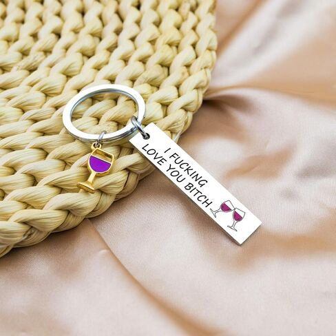 Ikacvb Galentines Day Gifts For Her Funny Best Friend Keychain For Women Small Birthday Friendship Gifts For Friends Bestie Unique Christmas Gift Ideas I Love You Keychain in Kuwait