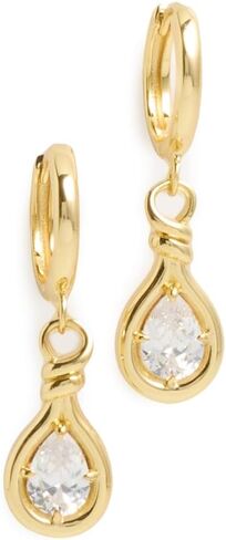 Luv Aj Women's The Georgia Stone Knot Hoops in Saudi Arabia
