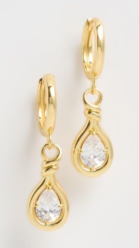Luv Aj Women's The Georgia Stone Knot Hoops in Saudi Arabia