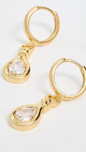 Luv Aj Women's The Georgia Stone Knot Hoops in Saudi Arabia