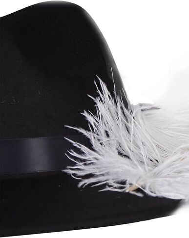 Mihawk Cosplay Hat Hawk Eyes Mihawk Costume Necklace Pirate Feather Hat Cross Necklace Halloween Mens Outfits Props in Saudi Arabia