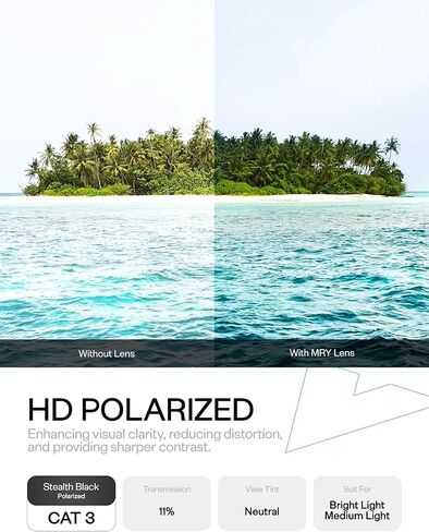 عدسات Mryok البديلة المتوافقة مع نظارات Oakley Holbrook XL OO9417 الشمسية، مستقطبة عالية الدقة، حماية من الأشعة فوق البنفسجية، مقاومة للصدمات in Kuwait
