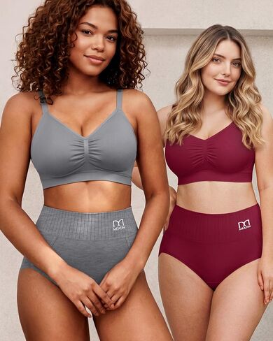 Women's Cotton Underwear High Waisted Full Coverage Ladies Panties, Soft Stretch Comfortable Briefs 4 Pack in Kuwait