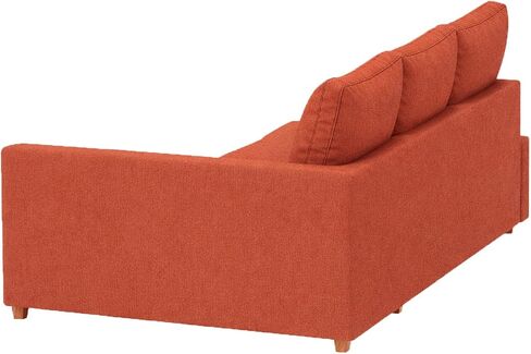 Long Lasting Polyester Material Friheten Sleeper Sofa Cover Replacement Compatible with IKEA Friheten Sofa Bed, Or Corner Sectional Slipcover. Sofa Cover Only. (Orange Left) in Kuwait