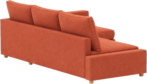 Long Lasting Polyester Material Friheten Sleeper Sofa Cover Replacement Compatible with IKEA Friheten Sofa Bed, Or Corner Sectional Slipcover. Sofa Cover Only. (Orange Left) in Kuwait