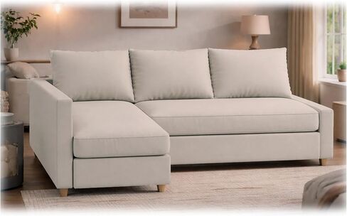 Long Lasting Polyester Material Friheten Sleeper Sofa Cover Replacement Compatible with IKEA Friheten Sofa Bed, Or Corner Sectional Slipcover. Sofa Cover Only. (Orange Left) in Kuwait
