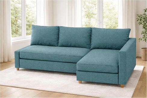 Long Lasting Polyester Material Friheten Sleeper Sofa Cover Replacement Compatible with IKEA Friheten Sofa Bed, Or Corner Sectional Slipcover. Sofa Cover Only. (Orange Left) in Kuwait