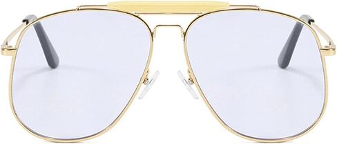 willochra Oversized Pilot Square Sunglasses For Women Men Vintage 70s Polygon Sun Glasses Ladies Double Bridge Shade Eyewear in Kuwait