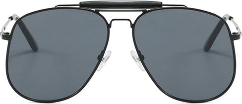 willochra Oversized Pilot Square Sunglasses For Women Men Vintage 70s Polygon Sun Glasses Ladies Double Bridge Shade Eyewear in Kuwait