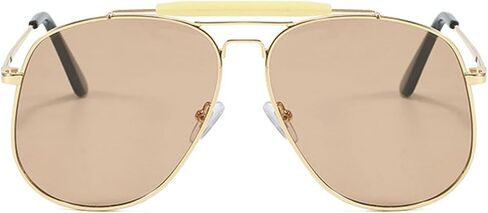 willochra Oversized Pilot Square Sunglasses For Women Men Vintage 70s Polygon Sun Glasses Ladies Double Bridge Shade Eyewear in Kuwait