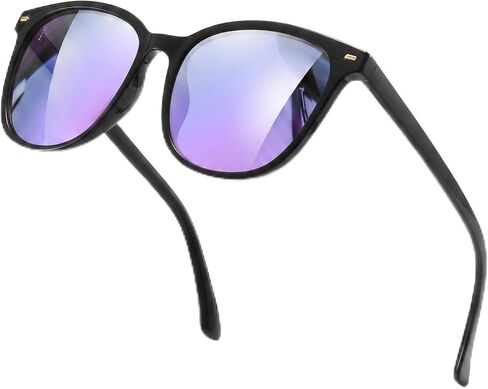 IGnaef Polarized Sunglasses for Women, Mirrored Anti Glare Shades Sun Glasses with UV Protection IF1851 in Saudi Arabia