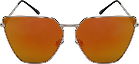 EDGEIWEAR Oversized Cat Eye Flat Lens Sunnies Spring Hinge W/Fiber Case M3158S in Saudi Arabia