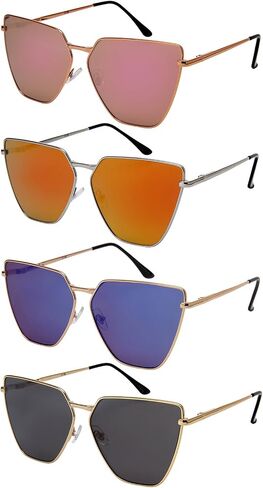EDGEIWEAR Oversized Cat Eye Flat Lens Sunnies Spring Hinge W/Fiber Case M3158S in Saudi Arabia