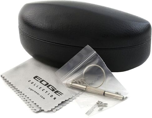 EDGEIWEAR Oversized Cat Eye Flat Lens Sunnies Spring Hinge W/Fiber Case M3158S in Saudi Arabia