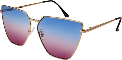 EDGEIWEAR Oversized Cat Eye Flat Lens Sunnies Spring Hinge W/Fiber Case M3158S in Saudi Arabia