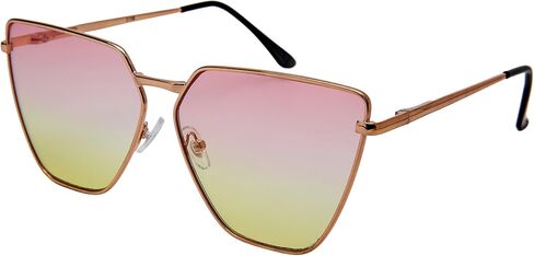 EDGEIWEAR Oversized Cat Eye Flat Lens Sunnies Spring Hinge W/Fiber Case M3158S in Saudi Arabia