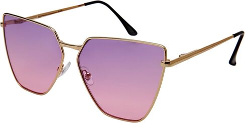 EDGEIWEAR Oversized Cat Eye Flat Lens Sunnies Spring Hinge W/Fiber Case M3158S in Saudi Arabia