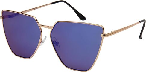 EDGEIWEAR Oversized Cat Eye Flat Lens Sunnies Spring Hinge W/Fiber Case M3158S in Saudi Arabia