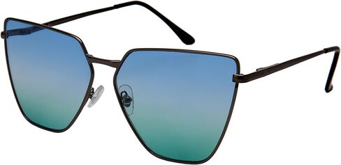 EDGEIWEAR Oversized Cat Eye Flat Lens Sunnies Spring Hinge W/Fiber Case M3158S in Saudi Arabia