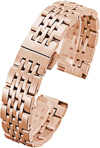 Stainless Steel Watch Strap 18mm 20mm 22mm Butterfly Buckle Metal Universal Watchband Accessories in Saudi Arabia