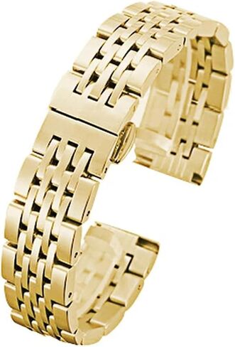 Stainless Steel Watch Strap 18mm 20mm 22mm Butterfly Buckle Metal Universal Watchband Accessories in Saudi Arabia