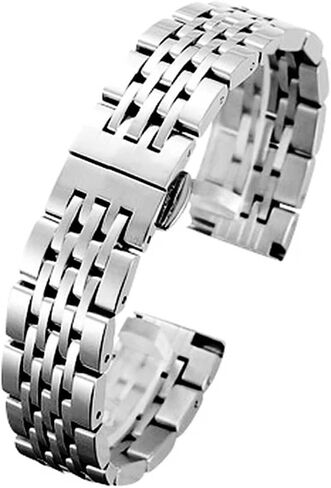 Stainless Steel Watch Strap 18mm 20mm 22mm Butterfly Buckle Metal Universal Watchband Accessories in Saudi Arabia
