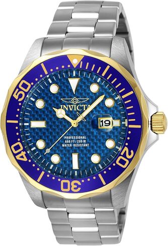 ساعة انفيكتا للرجال 12566 Pro Diver انالوج بعقارب كوارتز سويسرية فضية in Kuwait