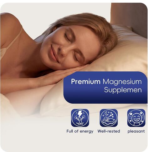 Magnesium Glycinate Liquid Drops, Magnesium Complex with Malate Taurate Citrate Complex & Vitamin D3, B6, K2 L-Theanine, Plant Blend for Sleep, Bone, Muscle, Nerve Non-GMO (500mg-Berry Flavor) in Kuwait
