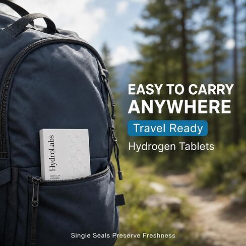 HydroLabs Molecular Hydrogen Tablets, Unflavored, 30 Count | 12PPM, Hydrogen Water Enhancer, Dissolvable Tablets, Daily Hydration Support in Kuwait