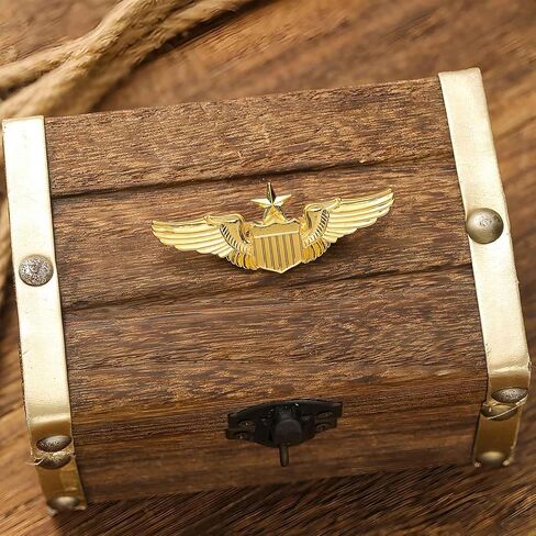 Pilot Wings Pins 2.3" Wide - Air Force Senior Pilot Badge Pins, Alloy Aviator Airplane Pin, Metal Wing Brooch for Uniforms, Hats, and Flight Attendant Costume Accessories in Saudi Arabia