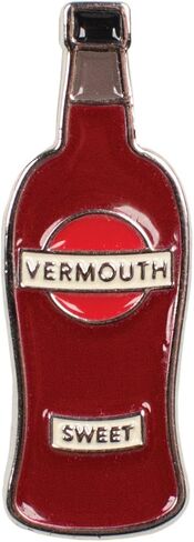 The Unemployed Philosophers Guild Negroni Cocktail Enamel Pin Set - Strong Rubber Backing Clasps, Set of 4 Pins in Kuwait