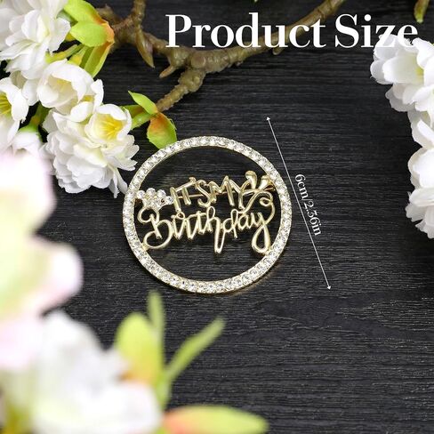 Birthday Queen Pin for Women, It's My Birthday Pins, Metal Rhinestone Birthdays Pin for Wedding Party Gifts in Saudi Arabia